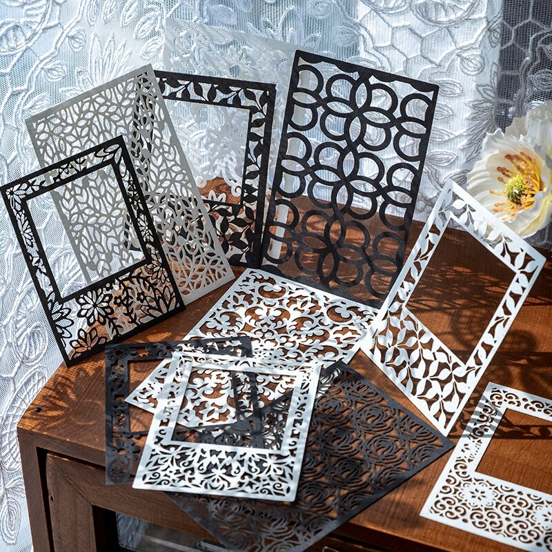 20 pcs Creativity Hollow out Decorative paper Diy collage-JournalTale