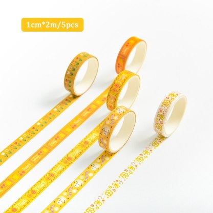 5pcs/set 10mmx2m Simple Grids Series Cute Washi Tape-JournalTale