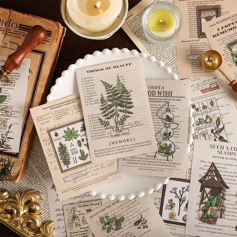30pcs/lot Memo Pads Material Paper Scrapbooking Cards Paper-JournalTale