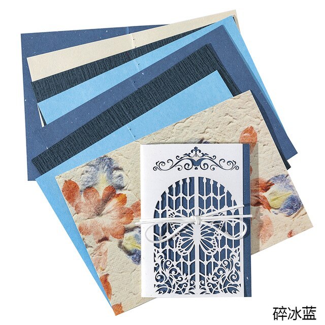 16 Pcs Texture Handmade Paper Material Junk Journal Paper-JournalTale