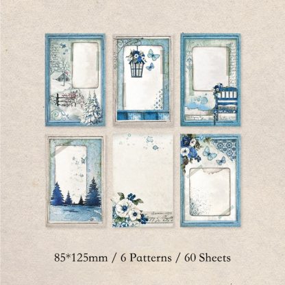 60Sheets Vintage Paper  Flowers-JournalTale