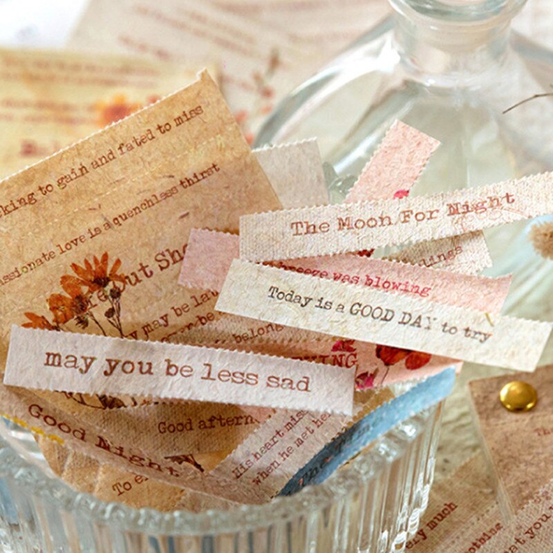 Vintage English Text Material Paper-JournalTale