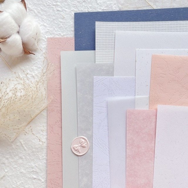 12Pcs Vintage Textured Paper Scrapbooking Supplies-JournalTale
