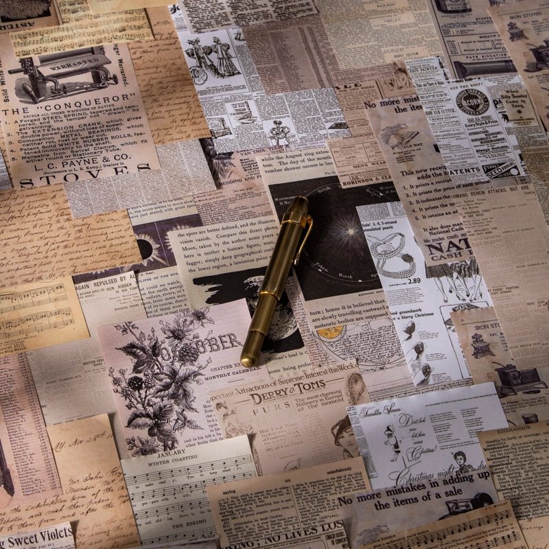 30 pcs/lot Vintage Material paper DIY Decorative collage-JournalTale