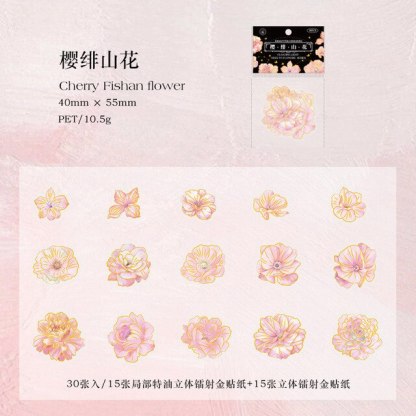30pcs/1lot Scrapbook Sticker Vintage Decorative-JournalTale