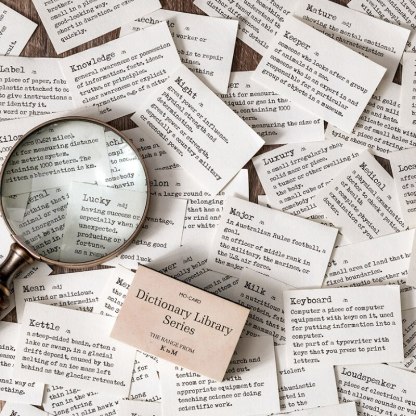 100pcs Dictionary Library Series Material Paper Scrapbooking-JournalTale