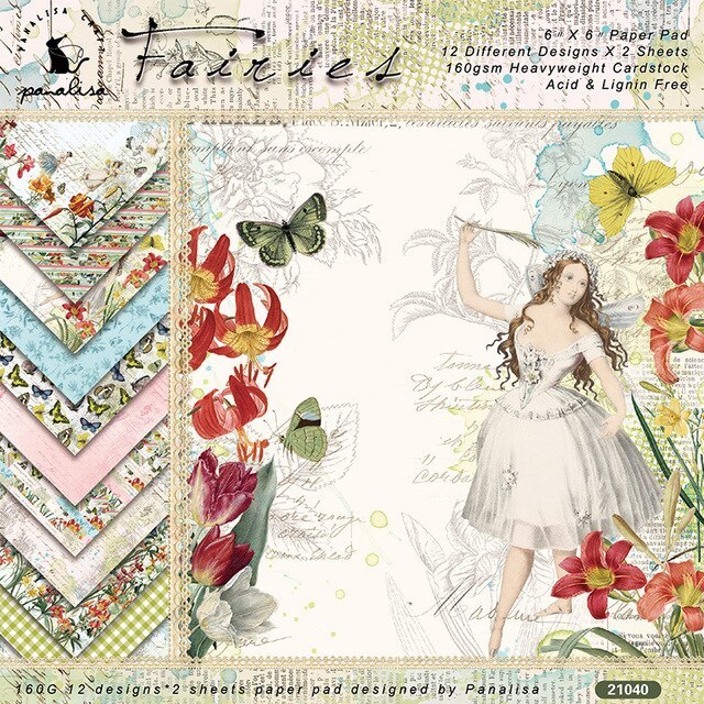 12 Sheets Vintage Plant Collections Scrapbooking Material Papers-JournalTale