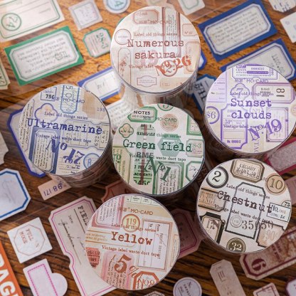55mm*2m Vintage Letters Writable Tapes-JournalTale