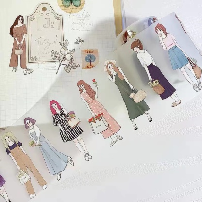 1 Loop Autumn Dreams Girl Washi PET Tape-JournalTale