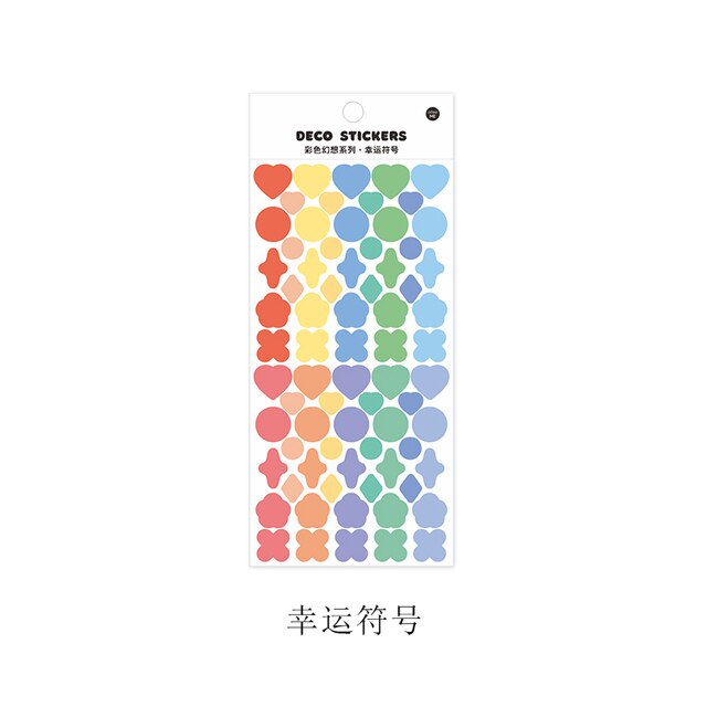 1pc Colored Ribbon Laser Stickers shanggu Colorful-JournalTale
