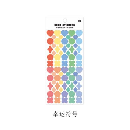 1pc Colored Ribbon Laser Stickers shanggu Colorful-JournalTale