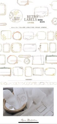 1 Loop Taiwan Meow Collection Floral Washi PET Tape-JournalTale