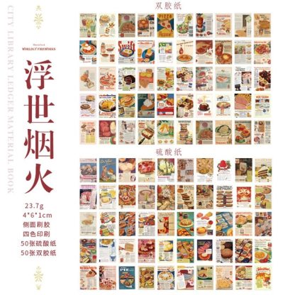 100pcs/lot Memo Pads Material Paper City Library Journal-JournalTale