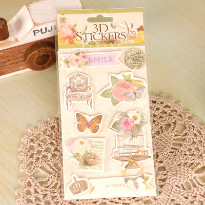 12patterns 3D Scrapbooking High Quality Paper Stickers-JournalTale