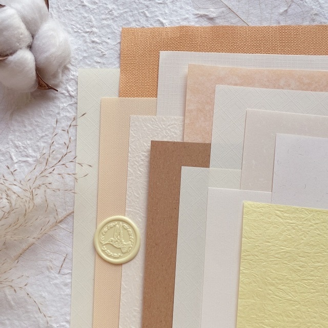 12Pcs Vintage Textured Paper Scrapbooking Supplies-JournalTale