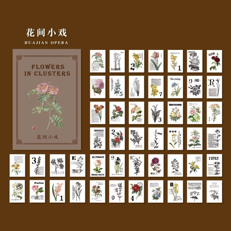 50pcs/pack Vintage Translucent Material Paper-JournalTale