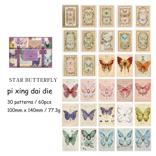 60 Sheets Like A Dream Series Vintage Character Material Paper-JournalTale