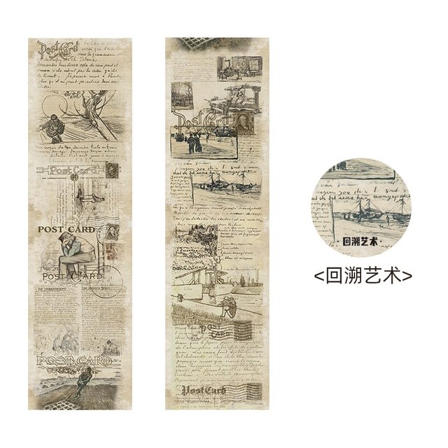 European Vintage Plant Washi Tape Stickers Junk Journal-JournalTale