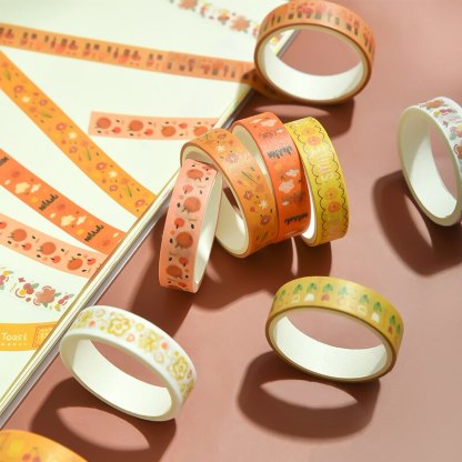 5pcs/set 10mmx2m Simple Grids Series Cute Washi Tape-JournalTale