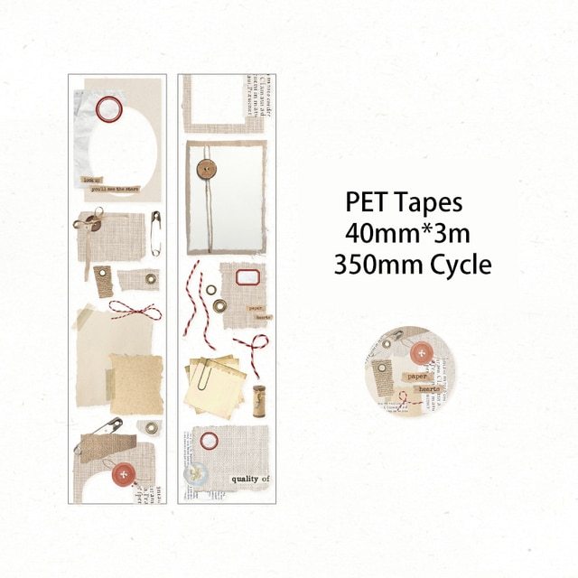 40mm*3m Ins PET Tape DIY Scrapbooking-JournalTale