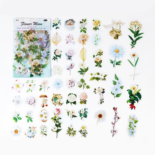 100pcs/1lot Stationery Sticker talk to flowers-JournalTale