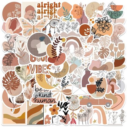 10/30/50PCS Retro Bohemian Art Stickers Aesthetic Decal-JournalTale