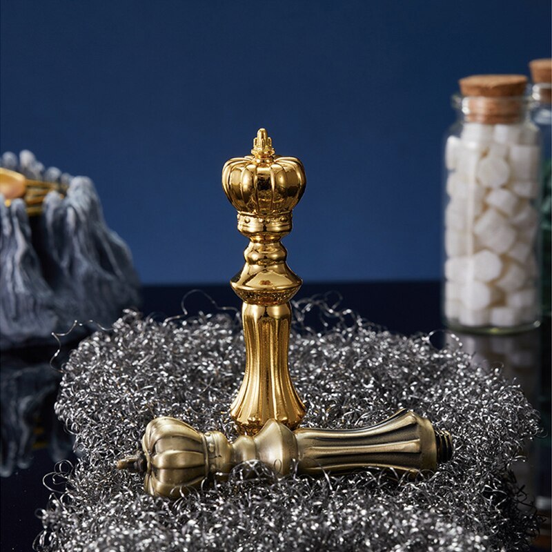 Gift box Crown Style Wax Seal Stamp Handle Retro Metal-JournalTale