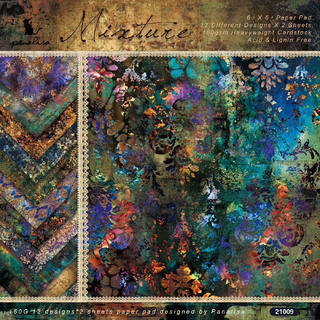 24 Sheet Vintage Flower Scrapbooking Material Paper-JournalTale