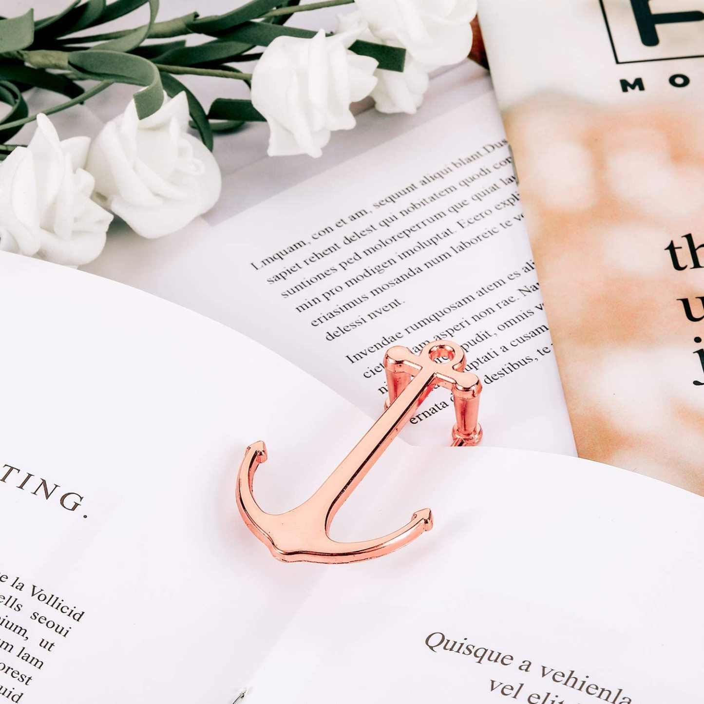 Metal Anchor Bookmark Creative Page Holder Clip-JournalTale