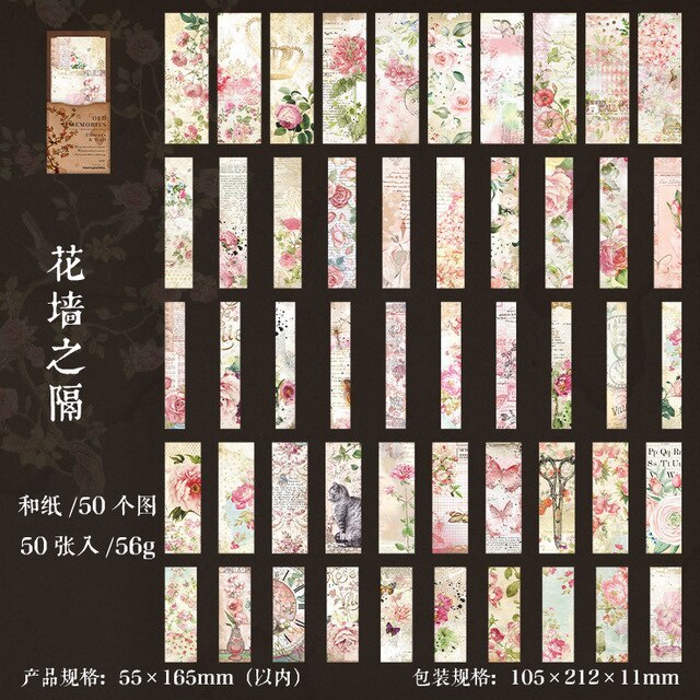 50pcs/1lot Scrapbook Sticker Vintage Memories Sticker-JournalTale