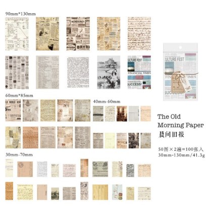 100pcs/lot Memo Pads Material Paper Vintage Paper-JournalTale