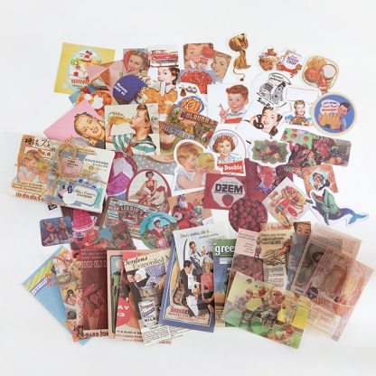 60pcs/boxed Vintage Boxed Stickers for Scrapbooking-JournalTale