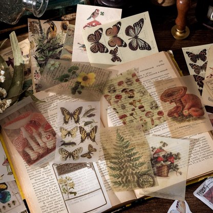 60pcs/boxed Vintage Boxed Stickers for Scrapbooking-JournalTale