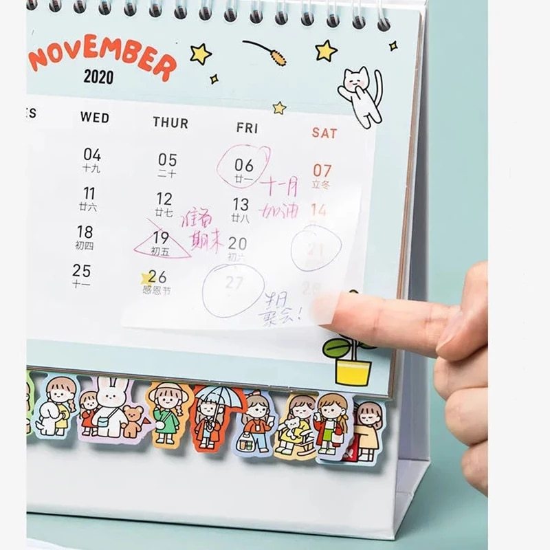 50 pieces of transparent stickers memo pad art paper poster-JournalTale