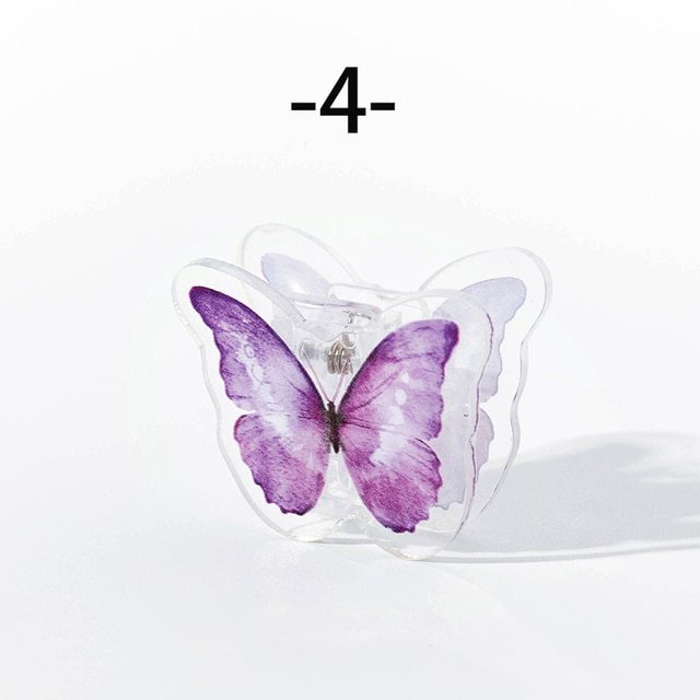 6 Style Literary Romantic Clip Creative Transparent Butterfly Clip-JournalTale