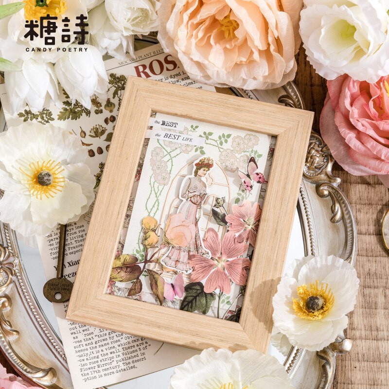 40pcs/1lot Sticker Vintage Court girl-JournalTale