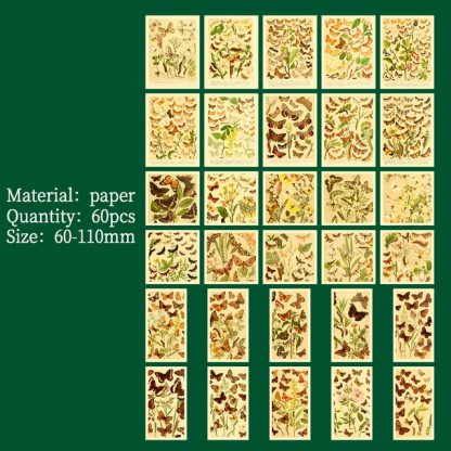 60 pcs/pack Vintage Decor Scrapbooking material paper-JournalTale