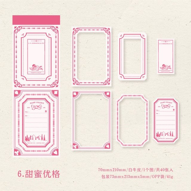 30pcs/lot Memo Pads Material Paper Secret-JournalTale