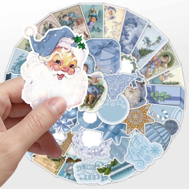 50PCS Colorful Christmas Graffiti Stickers-JournalTale