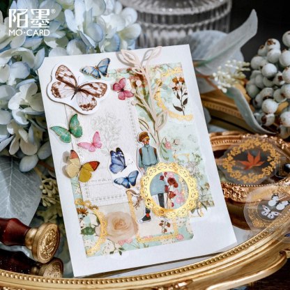 30 Pcs Transparent Plants Floral Stickers-JournalTale