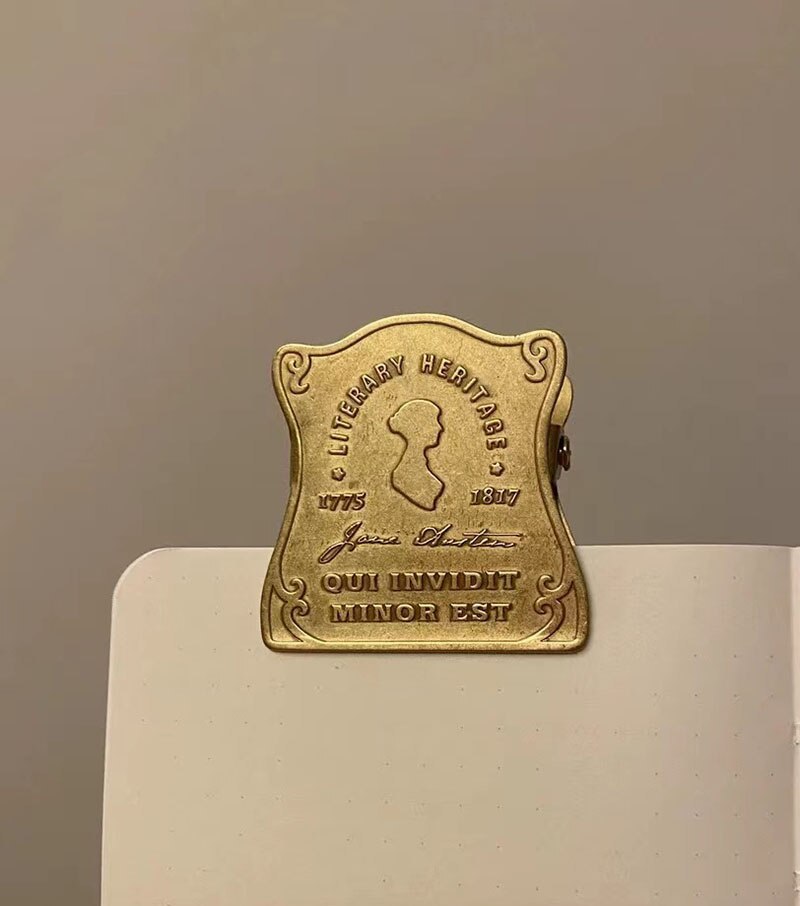 Vintage Brass Paper Clip Stationery-JournalTale