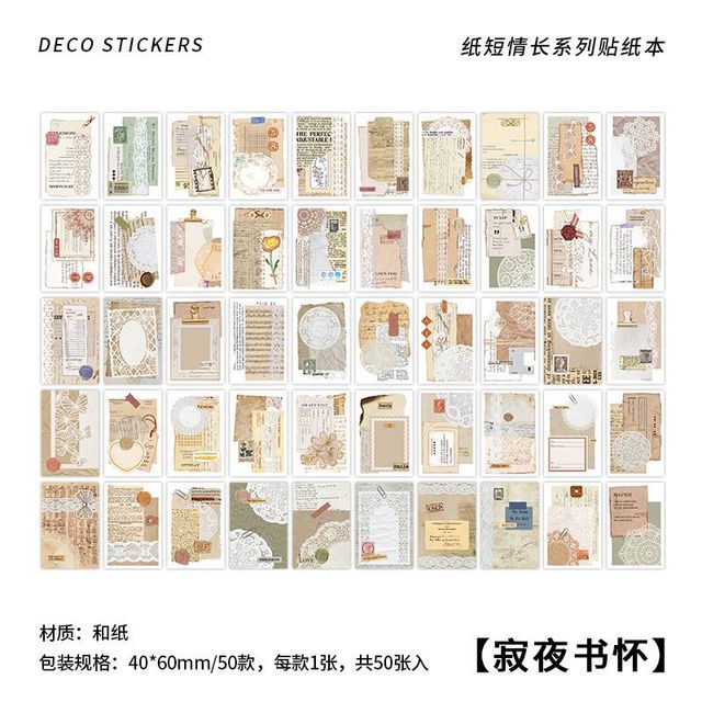 50pcs/1lot Scrapbook Sticker-JournalTale