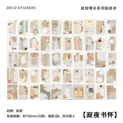50pcs/1lot Scrapbook Sticker-JournalTale