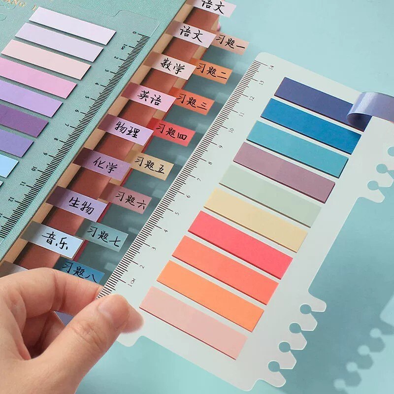 6 Series Color Adhesive Sticky Notes-JournalTale