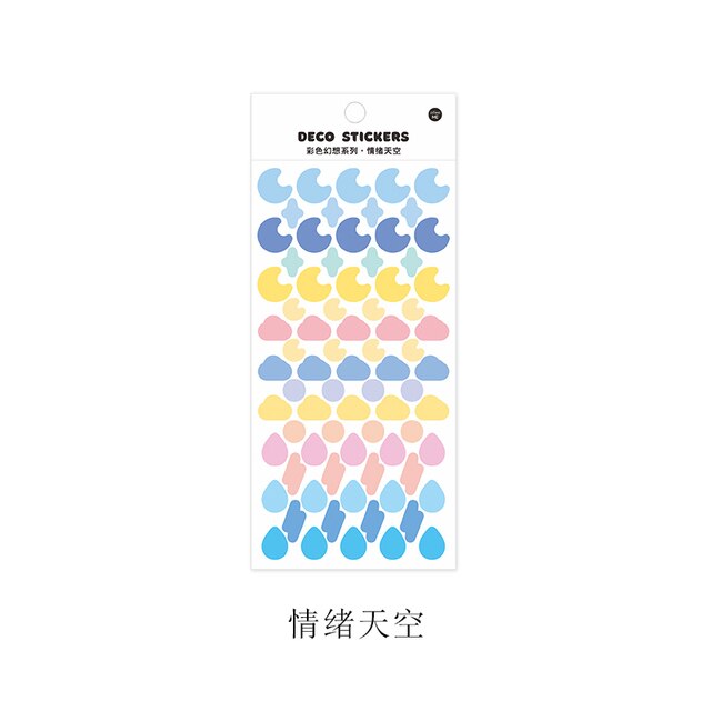 1pc Colored Ribbon Laser Stickers shanggu Colorful-JournalTale