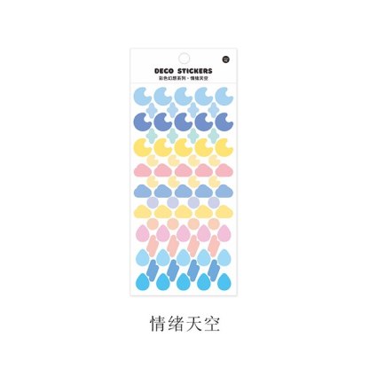 1pc Colored Ribbon Laser Stickers shanggu Colorful-JournalTale