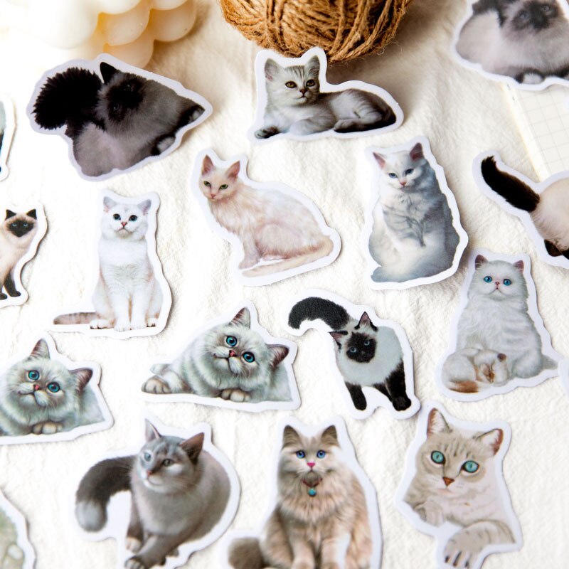 30pcs/lot Lovely Cats Stickers Decoration Kawaii Cute-JournalTale