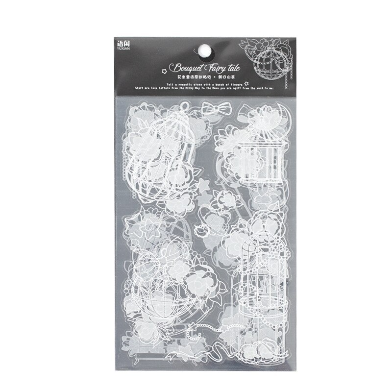6pcs Vintage Style PET Stickers Decor Junk Journal Sticker-JournalTale