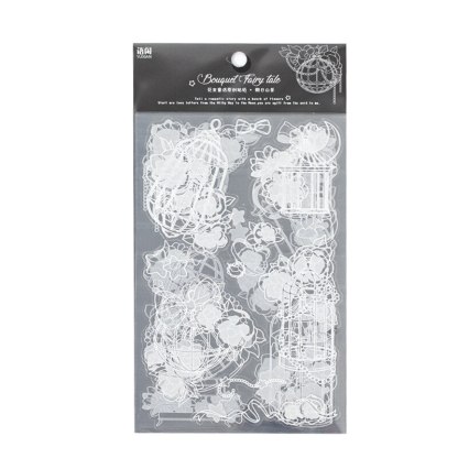 6pcs  Vintage Style PET Stickers Decor Junk Journal Sticker-JournalTale