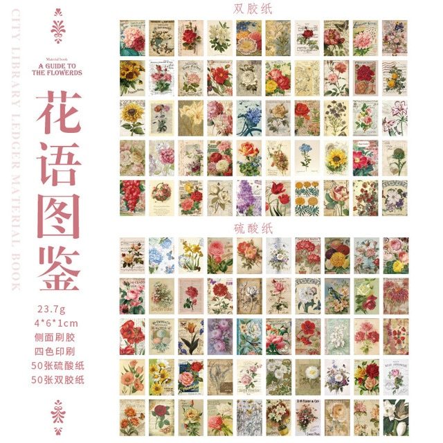 100pcs/lot Memo Pads Material Paper City Library Journal-JournalTale